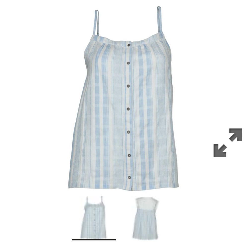 Bob Timberlake Blue White Stripe Camisole NWT - Picture 1 of 6
